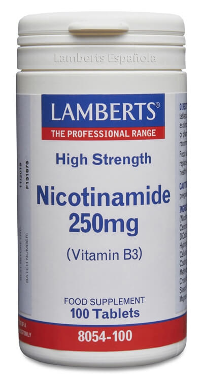 NICOTINAMIDE 250MG ( NIACINA) B3.