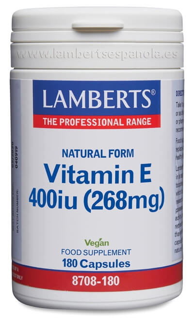 VITAM- E NATURAL 400UI X 180 LAMBERTS