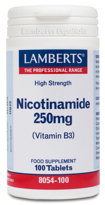 NICOTINAMIDE 250MG ( NIACINA) B3.