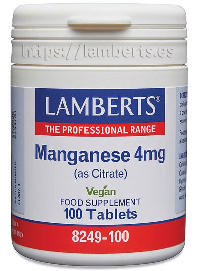 MANGANESO 4 MG LAMBERTS.