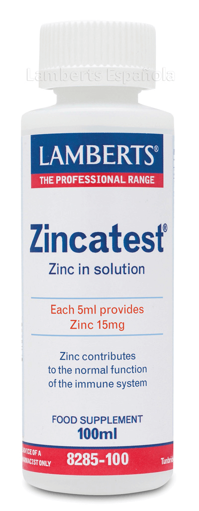 ZINCATEST LÍQUIDO 100ML. (EN FORMA DE SULFATO)