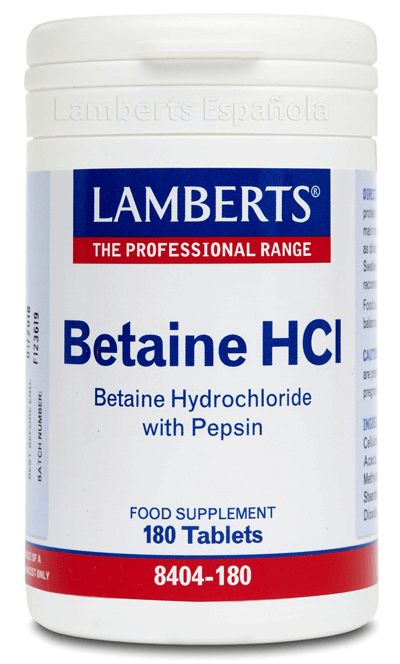 BETAÍNA H C I 324MG / PEPSINA 5MG.