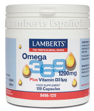 OMEGA 3-6-9 1200MG. CON VITAM D3 LAMBERTS