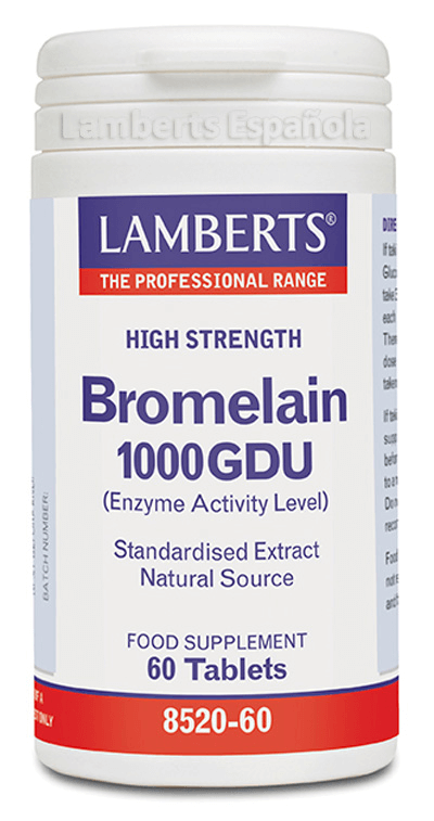 BROMELINA 1250GDU (500MG)LAMBERTS