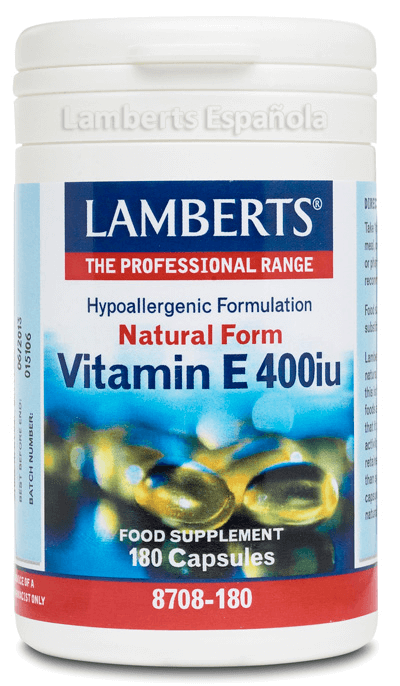 VITAM- E NATURAL 400UI X 180 LAMBERTS