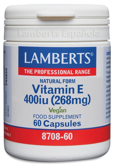 VITAM- E NATURAL 400UI X 60 LAMBERTS