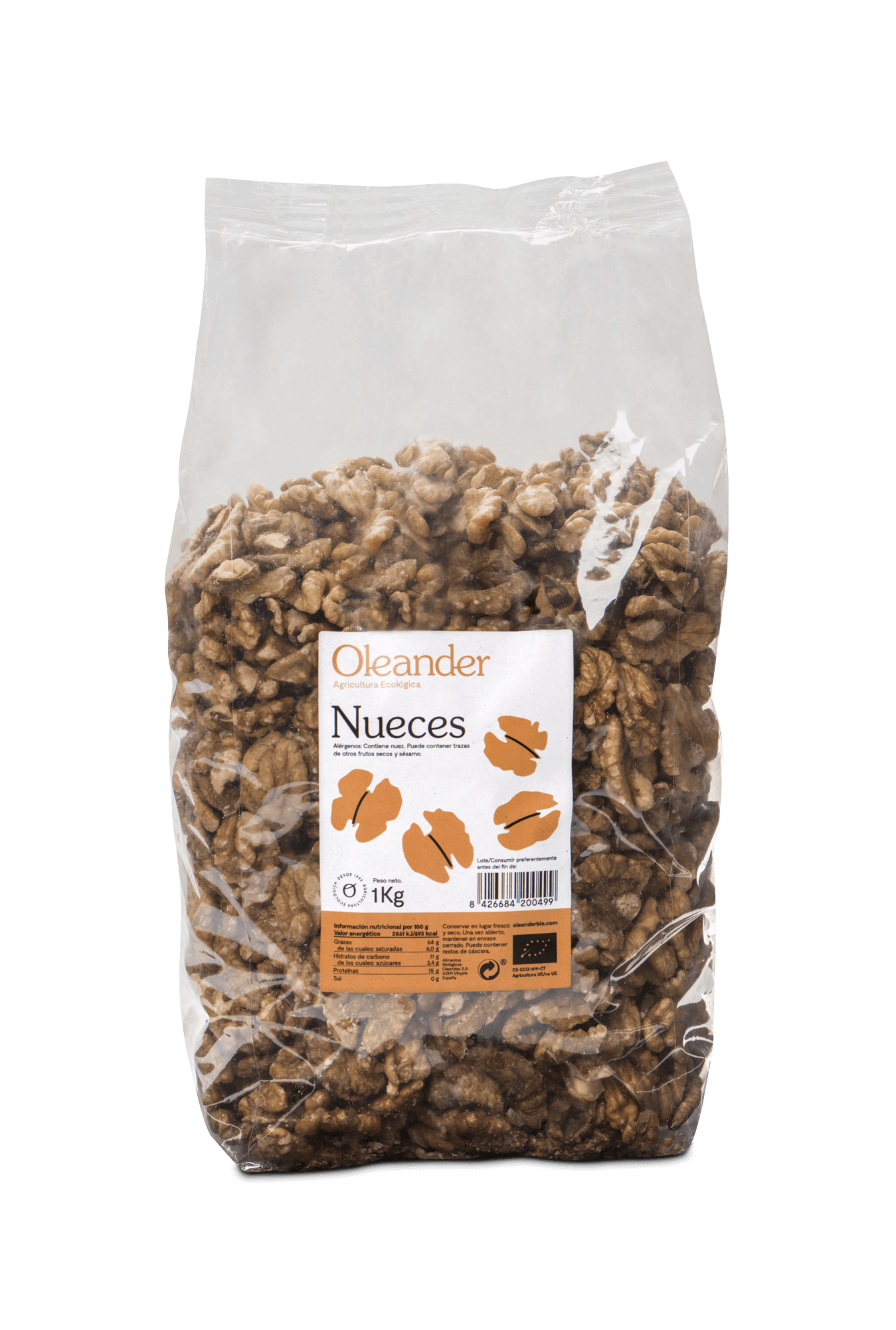 MEDIAS NUECES BIO ( BOLSA 1KG) 